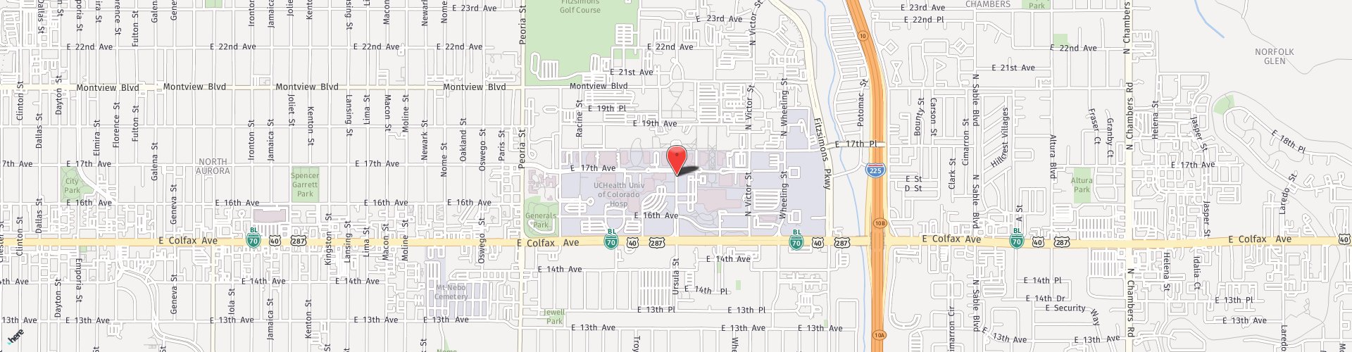 Location Map: 1675 Ursula St Aurora, Co 80010